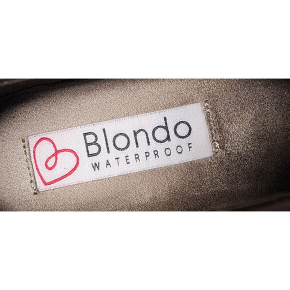 Blondo Waterproof Booties Size 7 Giselle Side Zip Suede Leather - Picture 8 of 8